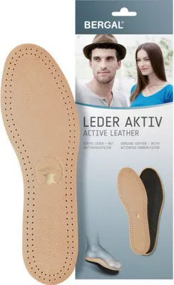 Produktbild von Bergal Uni Einlegesohle Leder Aktiv Kids braun
