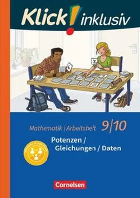 Obrázok produktu pre Klick! inklusiv 9./10. Schuljahr - Arbeitsheft 2 - Potenzen / Gleichungen / Daten