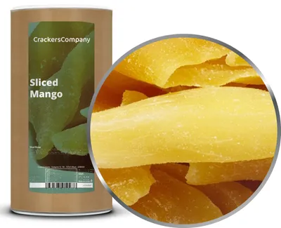 Produktbild von CrackersCompany Mango-Scheiben (Sliced Mango), Membrandose 600 g