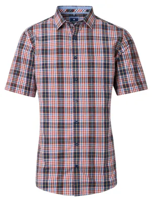 Produktbild von Redmond Herren Freizeithemd Kurzarm (251450999), Größe:XXL, Farbe:Orange (210)
