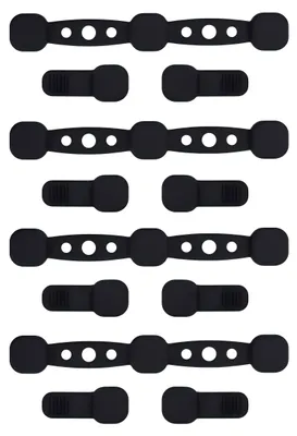 Produktbild von 12 Stück Magnetische Silikonschnallen für Heißluftfritteusen, Magnetische Backpapier Befestigungsschnalle,Wiederverwendbar