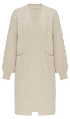 Image de Gilet en tricot pour femme SIDONA - beige, taille S