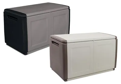 Produktbild von Kissenbox VDP Gartenbox Auflagenbox Gartentruhe Mehrzwecktruhe 130/230/330 Liter, Farbe und Größe:anthrazit M=130l