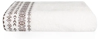 Produktbild von Handtuch, Baumwollhandtuch, hohe Qualität, Aztekenmuster, Driada 70x140 Cremig