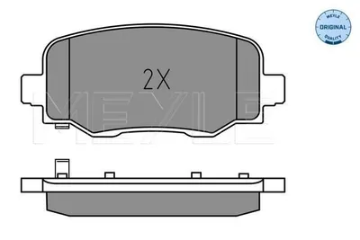 Produktbild von MEYLE 025 257 3418 Bremsbeläge Hinten für JEEP CHEROKEE (KL)