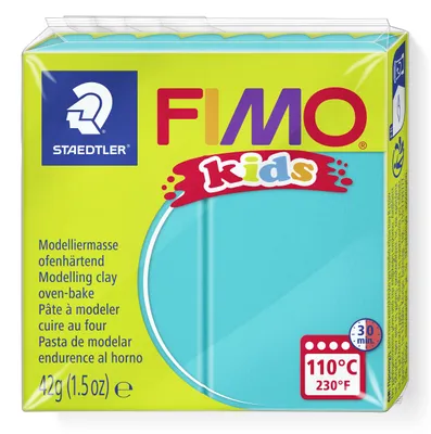 Produktbild von STAEDTLER FIMO kids 8030 ofenhärtende Modelliermasse Einzelprodukt, 42g, türkis