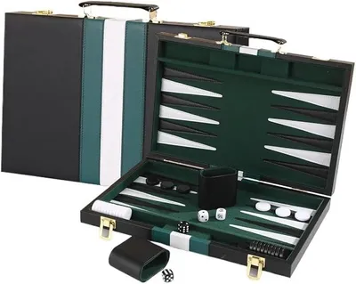 Imagen del producto de Conjuntos de backgammon grandes para adultos, juegos de mesa clásicos, ajedrez