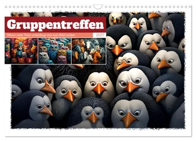 Produktbild von Gruppentreffen (Wandkalender 2027 DIN A3 quer), CALVENDO Monatskalender