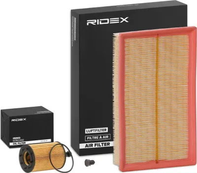 Produktbild von RIDEX Filterset Inspektionspaket Filtersatz für VW Transporter V Bus (7HB, 7HJ, 7EB, 7EJ, 7EF, 7EG, 7HF, 7EC) Multivan V Transporter V Kastenwagen