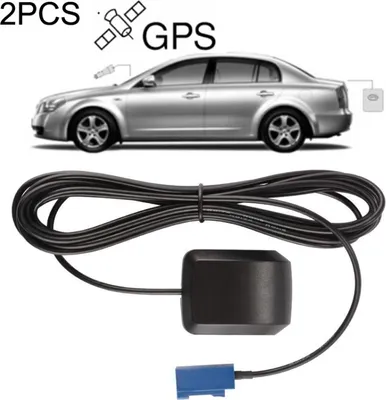 Productafbeelding van 2 stuks DVD-autoradio navigatie GPS satellietantenne versterker met SMA/FAKRA-C interface
