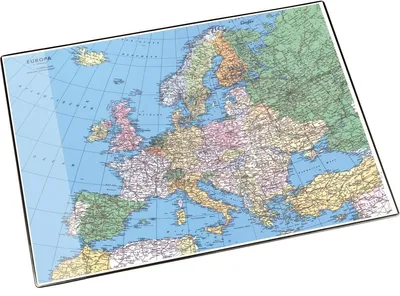 Produktbild von Schreibunterlage 40x53cm Landkarte Europa Packung mit 10 Stück