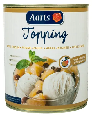 Obrázek produktu pro Aarts jablečno-rozinkový topping 850g – ovocná pomazánka s rozinkami