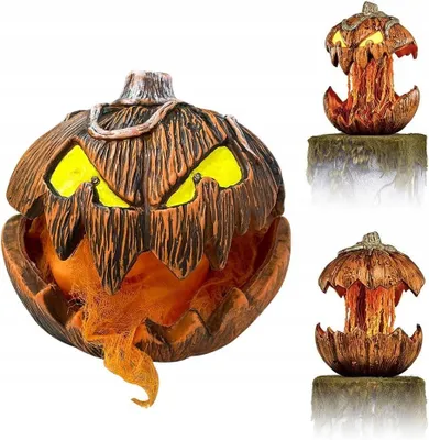 Produktbild von Animierter Halloween Kürbis mit Licht und Bewegung Dekoration