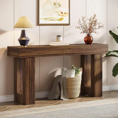Obrázek produktu pro Konferenční stolek 160 cm, rustikální hnědá barva, materiál MDF