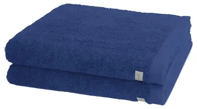 Produktbild von Ross Sinfonie 2 X Duschtuch im Set Walkfrottee aus reiner Baumwolle 500 g/m², Hohe Saugkraft und flauschig weicher Griff, Gewebte Bordüre für elegante Optik