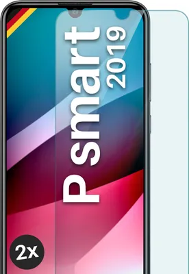 Produktbild von SCHUTZFOLIE FÜR HUAWEI P SMART (2019) - ECHTGLAS, Stückzahl:2er Set