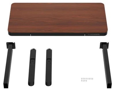Zdjęcie produktu dla Activejet Biurko z elektryczną regulacją wysokości ET119S czarny/orzech.. Wymiar blatu 120x60 cm.