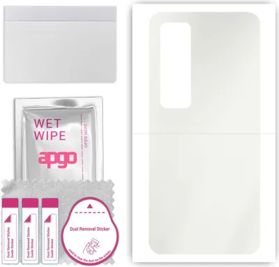 Produktbild von apgo Rückseite Schutzfolie, Matt, kompatibel mit Xiaomi Mi 10s, Hinten Hydrogel-Displayschutzfolie mit Positionierhilfe, kratzfest, einfache Montage