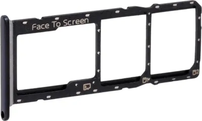 Produktbild von Simkartenhalter passend für ZTE Blade V40 Vita, Dual-Nano-SIM + micro-SD Slot, Originalersatz, Schwarz
