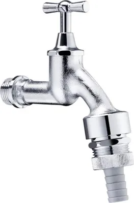 Produktbild von Schell Auslaufventil mit Knebelgriff 034170399 mit Rückflussverhinderer, Rohrbelüfter, mattchrom