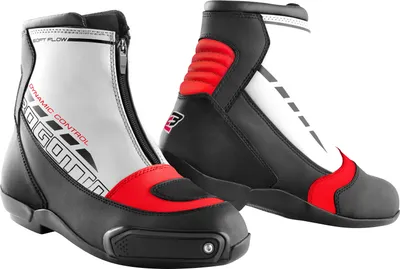 Produktbild von Bogotto Lap Motorradschuhe, weiß/schwarz/rot, 48