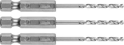 Productafbeelding van Metaalboorkop, zeshoek, 2,0 mm, set van 3 stuks