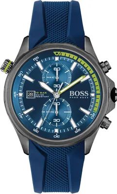 Produktbild von Herrenuhr Hugo Boss Globetrotter 1513821, Chronograph, Blau