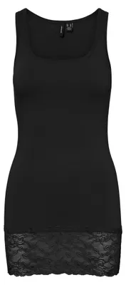 Produktbild von VERO MODA Tanktop mit Spitzenborte und Rundhalsausschnitt Größe: L