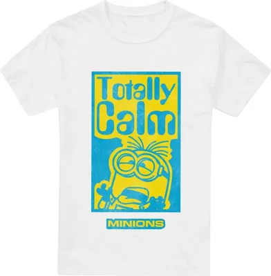 Produktbild von Minions - "Totally Calm" T-Shirt für Herren TV5052 (3XL) (Weiß)