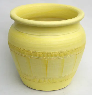Produktbild von ÜBERTOPF KERAMIK ca.30 CM groß - Modell KLASSIK Nr.2 Gelb