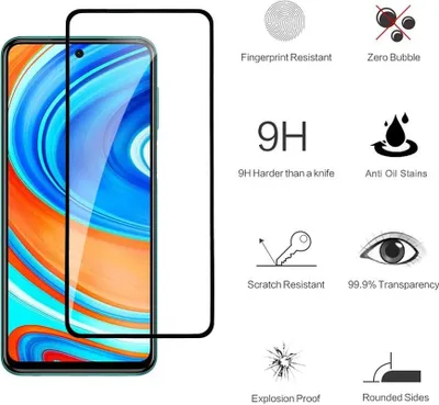 Produktbild von 3D Schutzglas für Xiaomi Redmi Note 9 / 9S / 9 Pro Full Screen Panzerfolie 9H