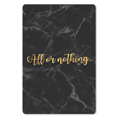 Produktbild von MuchoWow® Mauspad Mousepad Sprichwörter - Marmor - Gold - Schwarz 18x27 cm - Mousepads - Maus Mat - Pad - Mausunterlage