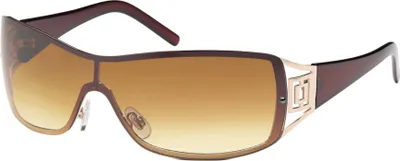Produktbild von Gil Damen Sonnenbrille Monoscheiben Brille Sonnenbrillen Retro Elegant 80er Oval 552 Braun