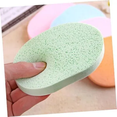 Produktbild von 6 Stück Tragbare Peelingschwämme Gesichtsschwamm Hautfreundlich Kompakt Multifunktionaler Gesichtsreiniger Für Reise Und Haushalt