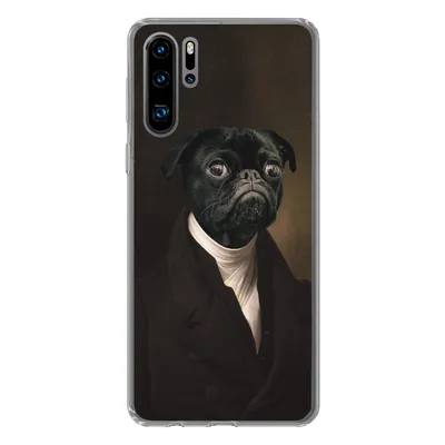 Produktbild von MuchoWow® Handyhülle Schutzhülle Hülle für Huawei P30 Pro Hund - Kunst - Tiere Silikon Softcase Handy Hülle - Schutzdeckel