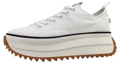 Image de Tamaris : chaussures de sport à lacets, blanches, pour le quotidien