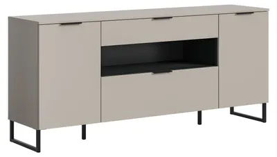 Image de Noida buffet 2 portes, 1 porte battante, 1 tiroir, 1 étagèreReproduction cachemire.