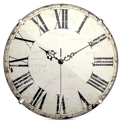 Produktbild von Mebus Vintage Wanduhr, römische Ziffern, 20 cm, antik, geräuschlos