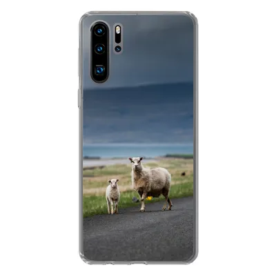 Produktbild von MuchoWow® Handyhülle Schutzhülle Hülle für Huawei P30 Pro Schaf - Lamm - Sturm Silikon Softcase Handy Hülle - Schutzdeckel