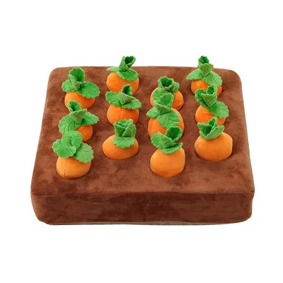 Produktbild von Hundespielzeug Schnüffelspiel – 12-teiliges Karotten-Set, ideal für Welpen, erwachsene Hunde & ältere Hunde, auch für Katzen geeignet