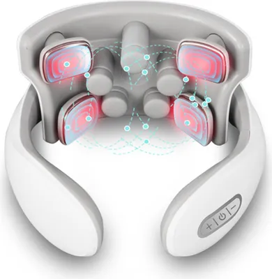 Produktbild von Massagegerät,Nackenmassagegerät, Massage Nackenstrecker Mit 4 Massageköpfen,konstante Temperatur Nackenmassagegeraet Schultermassage