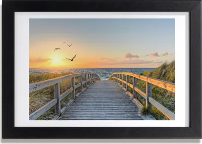 Produktbild von Bild 30x20 MDF-Rahmen, Wandkunst Der Weg zum Strand