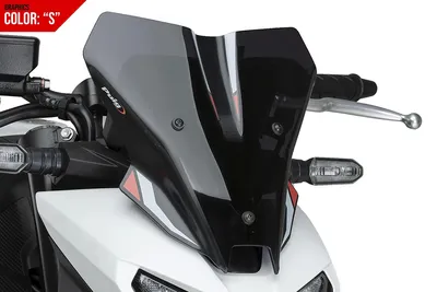 Obrázek produktu pro Přední štít Puig New Generation Sport, rozměry 275 x 265 mm, s homologací (ABE) pro motocykly Honda CB750 Hornet, CB750 Hornet Eclutch, modelové roky 2025 - 2026