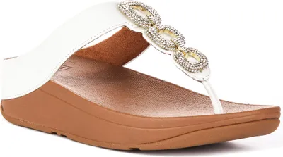Produktbild von Fitflop Fino Crystal Weiß für Damen – 8 UK - 42 EU - 10 US / White