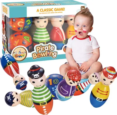 Obrázok produktu pre Mini pirátska bowlingová arkádová hra pre detské gule