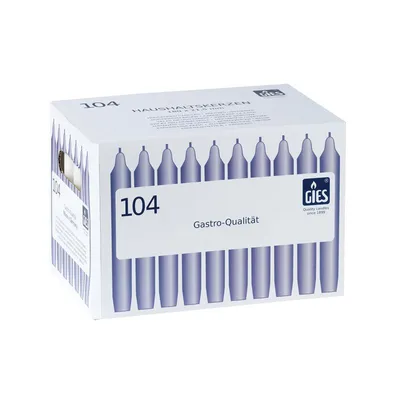 Produktbild von Gies Haushaltskerzen Gastro Qualität 180 x 215 mm 104 Stück weiß