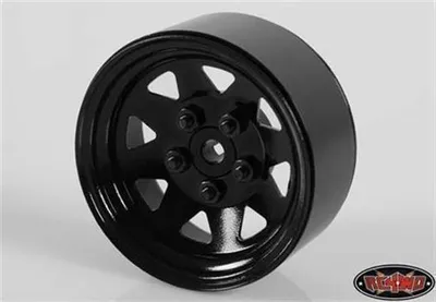 Produktbild von RC4WD 5 Lug Wagon 1.9 Steel Stamped Beadlock Wheels (Black) (4) RC4ZW0129