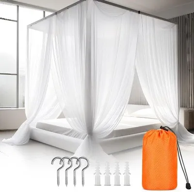 Immagine prodotto di Letto pieghevole per due persone, 190x210x240, con 4 ganci, per la casa e il campeggio