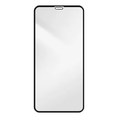 A product shot of a screen protector for a smartphone.