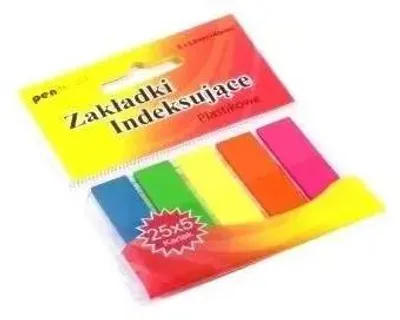 Produktbild von Registerlaschen 12 x 45 mm, 5 x 25 Stück, Kunststoff – Penword